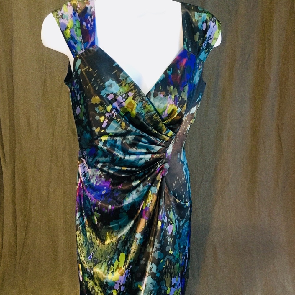 LONDOM TIMES Dress faux wrap flattering party 🎉
